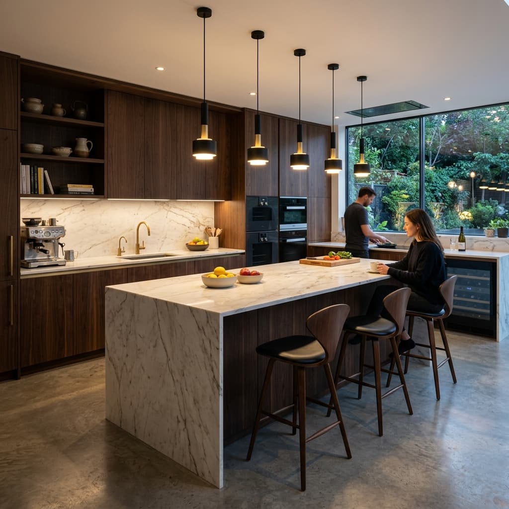 Materiales premium: Cómo elegir entre piedra sinterizada y cuarzo para tu cocina